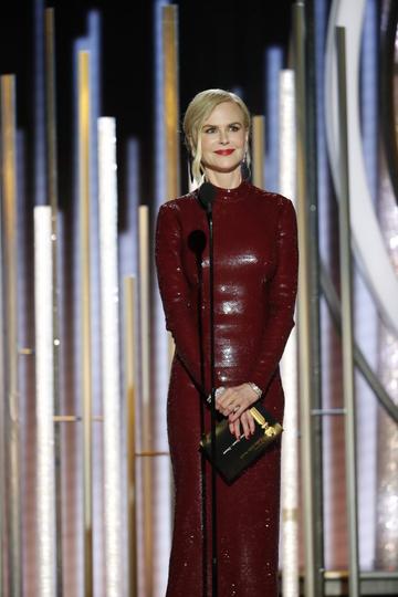 Nicole Kidman speaks onstage during the 76th Annual Golden Globe Awards at The Beverly Hilton Hotel on January 06, 2019 in Beverly Hills, California.  (Photo by Paul Drinkwater/NBCUniversal via Getty Images)