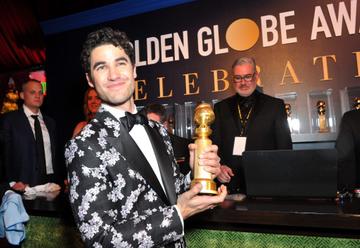 Best Performance by an Actor in a Limited Series or Motion Picture Made for Television for 'The Assassination of Gianni Versace' winner Darren Criss attends the official viewing and after party of The Golden Globe Awards hosted by The Hollywood Foreign Press Association at The Beverly Hilton Hotel on January 6, 2019 in Beverly Hills, California.  (Photo by Rachel Luna/Getty Images)