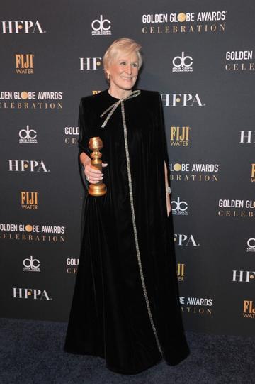 Glenn Close, winner of Best Performance by an Actress in a Motion Picture - Drama for 'The Wife,' attends the official viewing and after party of The Golden Globe Awards hosted by The Hollywood Foreign Press Association at The Beverly Hilton Hotel on January 6, 2019 in Beverly Hills, California.  (Photo by Rachel Luna/Getty Images)