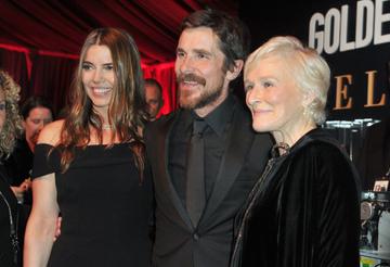 Sibi Bale, Christian Bale and Glenn Close attend the official viewing and after party of The Golden Globe Awards hosted by The Hollywood Foreign Press Association at The Beverly Hilton Hotel on January 6, 2019 in Beverly Hills, California.  (Photo by Rachel Luna/Getty Images)