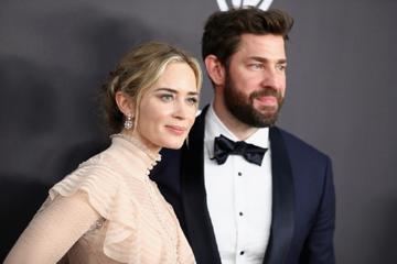 Emily Blunt (L) and John Krasinski attend the InStyle And Warner Bros. Golden Globes After Party 2019 at The Beverly Hilton Hotel on January 6, 2019 in Beverly Hills, California.  (Photo by Rich Fury/Getty Images)