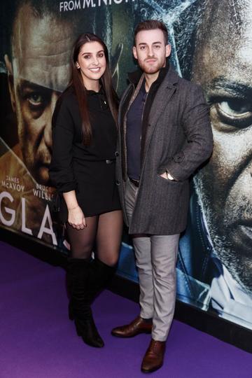 Olivia Roe and Mathew Jackson pictured at the special preview screening of GLASS. Picture Andres Poveda