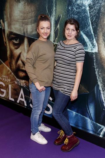 Magda Andracka and Arina Obuchova pictured at the special preview screening of GLASS. Picture Andres Poveda