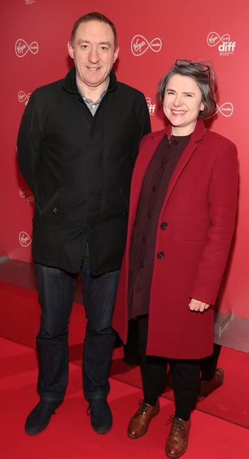 Paul Higgins and Yvonne Reilly at the Virgin Media Dublin International Film Festival launch at The Lighthouse Cinema, Dublin. Photo: Brian McEvoy