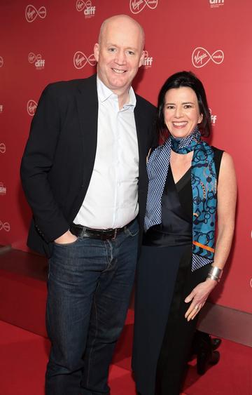 Tony Hanway and Tara o Rourke at the Virgin Media Dublin International Film Festival launch at The Lighthouse Cinema, Dublin. Photo: Brian McEvoy