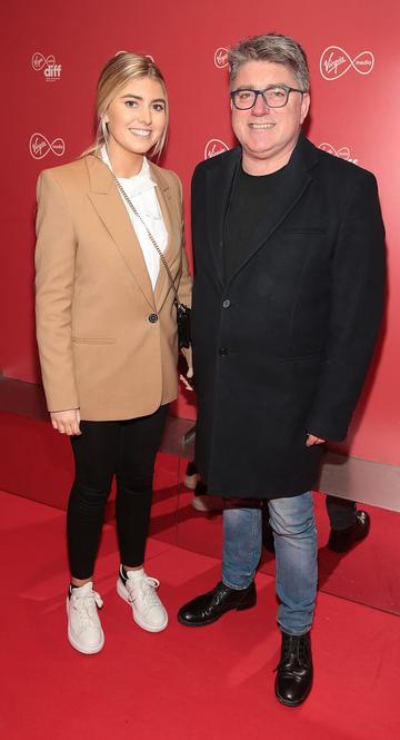 Pat Shortt and daughter Faye Shortt at the Virgin Media Dublin International Film Festival launch at The Lighthouse Cinema, Dublin. Photo: Brian McEvoy