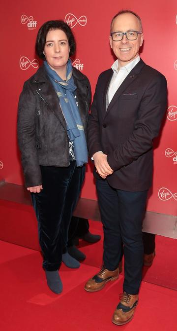 Grainne Humphreys and Aidan Greene at the Virgin Media Dublin International Film Festival launch at The Lighthouse Cinema, Dublin. Photo: Brian McEvoy