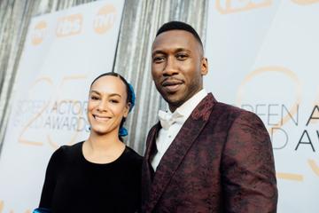 LOS ANGELES, CALIFORNIA - JANUARY 27:  (EDITORS NOTE: Image has been edited using a digital filter) Amatus Sami-Karim (L) and Mahershala Ali arrive at the 25th annual Screen Actors Guild Awards at The Shrine Auditorium on January 27, 2019 in Los Angeles, California. (Photo by Emma McIntyre/Getty Images for Turner)