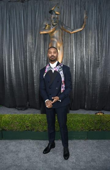 LOS ANGELES, CA - JANUARY 27:  Michael B. Jordan attends the 25th Annual Screen Actors Guild Awards at The Shrine Auditorium on January 27, 2019 in Los Angeles, California. 480595  (Photo by Dimitrios Kambouris/Getty Images for Turner)