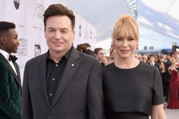 LOS ANGELES, CA - JANUARY 27:  Mike Myers and Kelly Tisdale attends the 25th Annual Screen Actors Guild Awards at The Shrine Auditorium on January 27, 2019 in Los Angeles, California.  (Photo by Presley Ann/Getty Images)