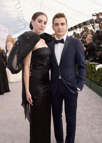 LOS ANGELES, CA - JANUARY 27:  Alison Brie and Dave Franco attend the 25th Annual Screen Actors Guild Awards at The Shrine Auditorium on January 27, 2019 in Los Angeles, California.  (Photo by Presley Ann/Getty Images)