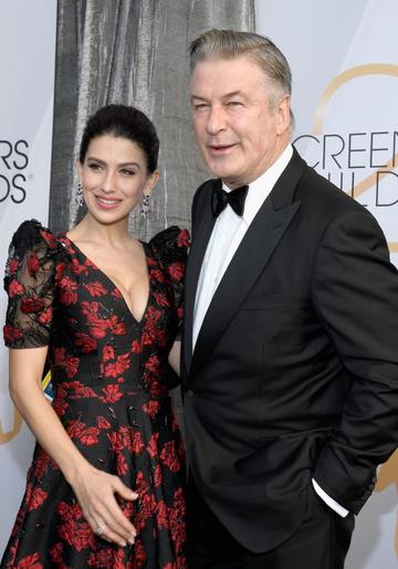 LOS ANGELES, CA - JANUARY 27:   (L-R) Hilaria Baldwin and Alec Baldwin the 25th Annual Screen Actors Guild Awards at The Shrine Auditorium on January 27, 2019 in Los Angeles, California.  (Photo by Kevork Djansezian/Getty Images)