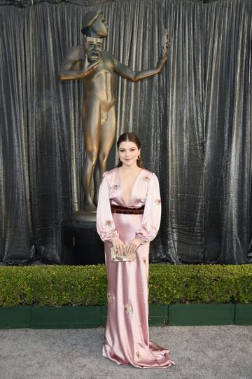 LOS ANGELES, CA - JANUARY 27:  Hannah Zeile attends the 25th Annual Screen Actors Guild Awards at The Shrine Auditorium on January 27, 2019 in Los Angeles, California. 480595  (Photo by Dimitrios Kambouris/Getty Images for Turner)