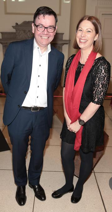 Peter Gallogly and Giselle Mansfield pictured at the official opening event of Dublin Chinese New Year Festival 2019 at The Hugh Lane Gallery sponsored by Kildare Village. Dublin Chinese New Year Festival runs until 17th February for more see www.dublinchinesenewyear.com 

Pic Brian McEvoy
