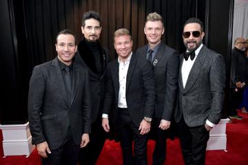 LOS ANGELES, CA - FEBRUARY 10:  (L-R) Howie Dorough, Kevin Richardson, Brian Littrell, Nick Carter, and AJ McLean of Backstreet Boys attends the 61st Annual GRAMMY Awards at Staples Center on February 10, 2019 in Los Angeles, California.  (Photo by Neilson Barnard/Getty Images for The Recording Academy)