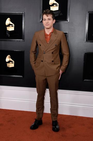 Singer Charlie Puth arrives for the 61st Annual Grammy Awards on February 10, 2019, in Los Angeles. (Photo by VALERIE MACON / AFP)        (Photo credit should read VALERIE MACON/AFP/Getty Images)
