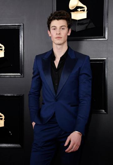 Canadian singer-songwriter Shawn Mendes arrives for the 61st Annual Grammy Awards on February 10, 2019, in Los Angeles. (Photo by VALERIE MACON / AFP)        (Photo credit should read VALERIE MACON/AFP/Getty Images)