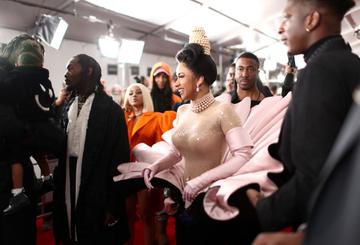 LOS ANGELES, CA - FEBRUARY 10:  Cardi B attends the 61st Annual GRAMMY Awards at Staples Center on February 10, 2019 in Los Angeles, California.  (Photo by Rich Fury/Getty Images for The Recording Academy)