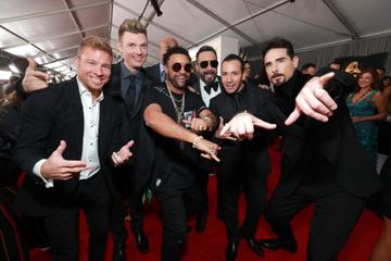 LOS ANGELES, CA - FEBRUARY 10:  Backstreet Boys and shaggy attend the 61st Annual GRAMMY Awards at Staples Center on February 10, 2019 in Los Angeles, California.  (Photo by Rich Fury/Getty Images for The Recording Academy)