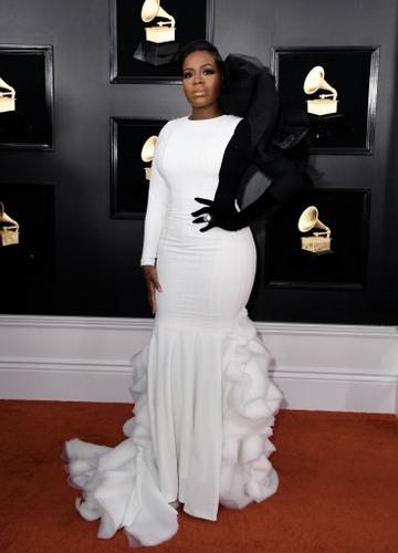 US singer Fantasia arrives for the 61st Annual Grammy Awards on February 10, 2019, in Los Angeles. (Photo by VALERIE MACON / AFP)        (Photo credit should read VALERIE MACON/AFP/Getty Images)
