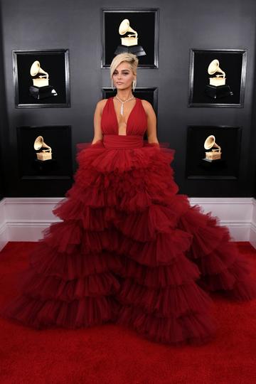 LOS ANGELES, CALIFORNIA - FEBRUARY 10: Bebe Rexha attends the 61st Annual GRAMMY Awards at Staples Center on February 10, 2019 in Los Angeles, California. (Photo by Jon Kopaloff/Getty Images)