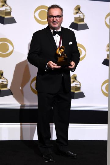 LOS ANGELES, CALIFORNIA - FEBRUARY 10: Dave Donnelly, winner of Best Immersive Audio Album for 'Eye in the Sky:35th Anniversary Edition,' poses in the press room during the 61st Annual GRAMMY Awards at Staples Center on February 10, 2019 in Los Angeles, California. (Photo by Amanda Edwards/Getty Images)