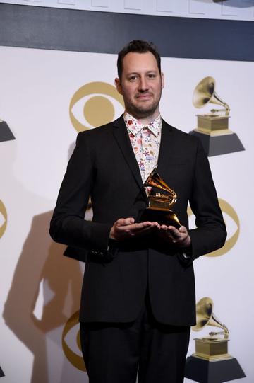 LOS ANGELES, CALIFORNIA - FEBRUARY 10: David Greenbaum, winner of Best Engineered Album, Non-Classical for 'Colors', poses in the press room during the 61st Annual GRAMMY Awards at Staples Center on February 10, 2019 in Los Angeles, California. (Photo by Amanda Edwards/Getty Images)