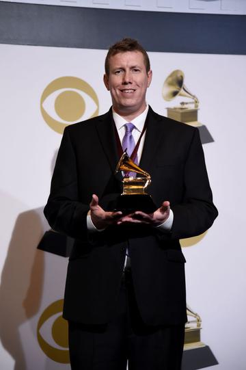 LOS ANGELES, CALIFORNIA - FEBRUARY 10: Darrell Thorp, winner of Best Engineered Album, Non-Classical for 'Colors', poses in the press room during the 61st Annual GRAMMY Awards at Staples Center on February 10, 2019 in Los Angeles, California. (Photo by Amanda Edwards/Getty Images)