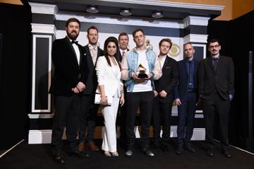 LOS ANGELES, CALIFORNIA - FEBRUARY 10: Engineers behind "Colors", winners of Best Engineered Album, Non-Classical, pose in the press room during the 61st Annual GRAMMY Awards at Staples Center on February 10, 2019 in Los Angeles, California. (Photo by Amanda Edwards/Getty Images)