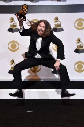 LOS ANGELES, CA - FEBRUARY 10:  "Weird Al" Yankovic poses in the press room during the 61st Annual GRAMMY Awards at Staples Center on February 10, 2019 in Los Angeles, California.  (Photo by Alberto E. Rodriguez/Getty Images for The Recording Academy)