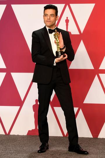 HOLLYWOOD, CALIFORNIA - FEBRUARY 24: Rami Malek, winner of Best Actor for "Bohemian Rhapsody," poses in the press room during the 91st Annual Academy Awards at Hollywood and Highland on February 24, 2019 in Hollywood, California. (Photo by Frazer Harrison/Getty Images)