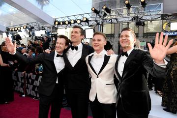 (L-R) Joseph Mazzello, Gwilym Lee, Ben Hardy, and Allen Leech attend the 91st Annual Academy Awards on February 24, 2019 in Hollywood, California. (Photo by Kevork Djansezian/Getty Images)