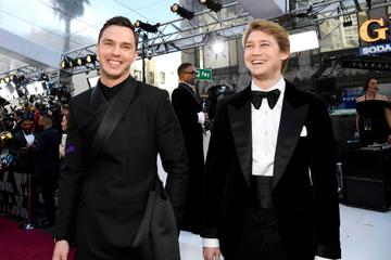 (L-R) Nicholas Hoult and Joe Alwyn attend the 91st Annual Academy Awards on February 24, 2019 in Hollywood, California. (Photo by Kevork Djansezian/Getty Images)