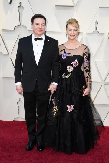 (L-R) Mike Myers and Kelly Tisdale attend the 91st Annual Academy Awards on February 24, 2019 in Hollywood, California. (Photo by Frazer Harrison/Getty Images)