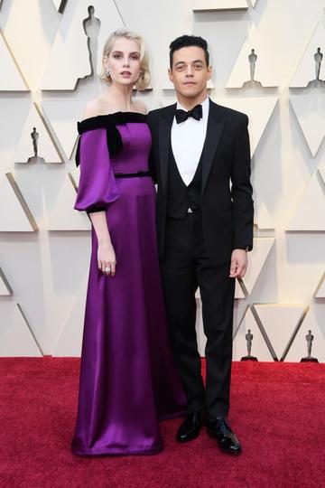L-R) Lucy Boynton and Rami Malek attend the 91st Annual Academy Awards on February 24, 2019 in Hollywood, California. (Photo by Frazer Harrison/Getty Images)