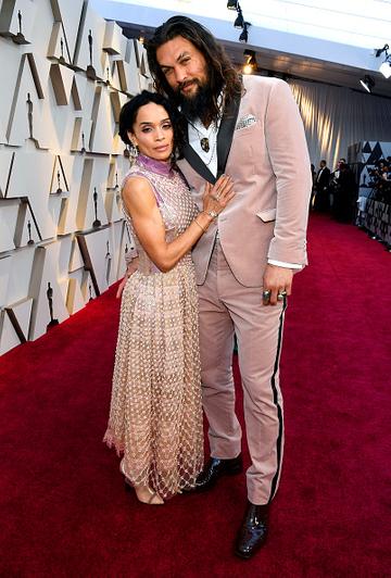 (L-R) Lisa Bonet and Jason Momoa attend the 91st Annual Academy Awards on February 24, 2019 in Hollywood, California. (Photo by Kevork Djansezian/Getty Images)