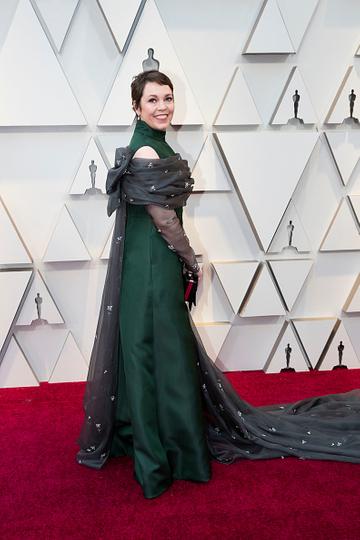 Olivia Colman at the 91st Academy Awards Red Carpet on February 24, 2019. (Photo by Rick Rowell via Getty Images)