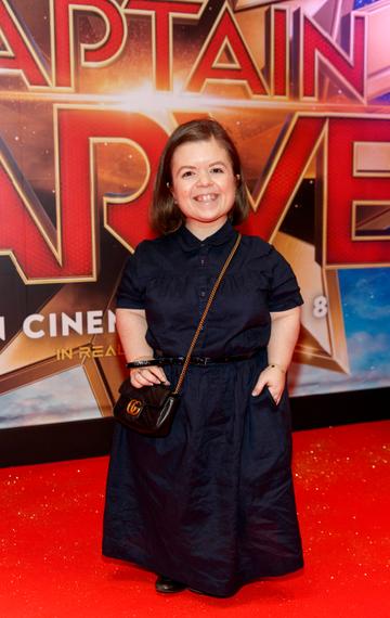 Sinead Burke pictured at a special preview screening of CAPTAIN MARVEL in Cineworld Dublin. Picture by: Andres Poveda