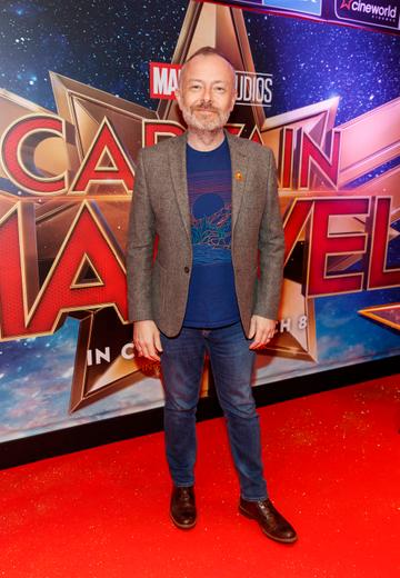 Rick O'Shea pictured at a special preview screening of CAPTAIN MARVEL in Cineworld Dublin. Picture by: Andres Poveda