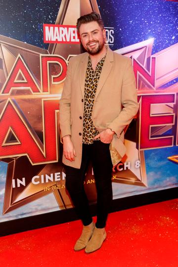 James Patrice pictured at a special preview screening of CAPTAIN MARVEL in Cineworld Dublin. Picture by: Andres Poveda