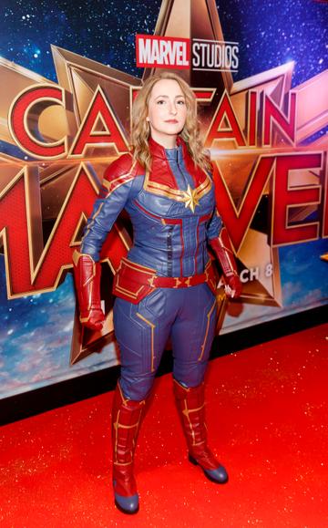 Lauren Murphy pictured at a special preview screening of CAPTAIN MARVEL in Cineworld Dublin. Picture by: Andres Poveda