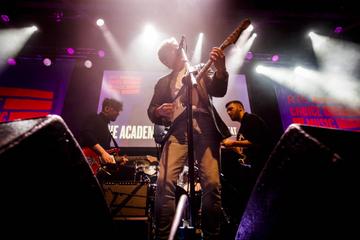 The Academic pictured performing at the RTÉ Choice Music Prize Live Event in Vicar Street, Dublin.