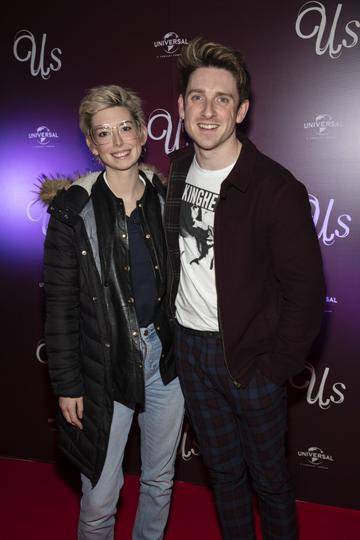 Faye O’Rourke & Stephen Byrne pictured at an exclusive first look of Jordan Peele’s Us at The Stella Theatre, Ranelagh. Photo: Anthony Woods.