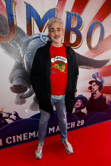 24/03/2019 Baz Ashmawy pictured at the Irish Premiere of Disney's DUMBO in the Light House Cinema Dublin. Picture: Andres Poveda
