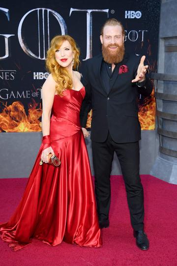 NEW YORK, NEW YORK - APRIL 03: Gry Molvær Hivju and Kristofer Hivju attend the "Game Of Thrones" Season 8 Premiere on April 03, 2019 in New York City. (Photo by Dimitrios Kambouris/Getty Images)