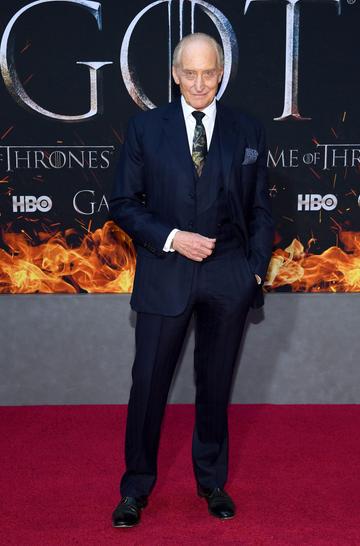 NEW YORK, NEW YORK - APRIL 03: Charles Dance attends the "Game Of Thrones" Season 8 Premiere on April 03, 2019 in New York City. (Photo by Dimitrios Kambouris/Getty Images)