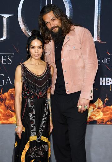 NEW YORK, NEW YORK - APRIL 03: Lisa Bonet  and Jason Momoa attend the "Game Of Thrones" Season 8 Premiere on April 03, 2019 in New York City. (Photo by Dimitrios Kambouris/Getty Images)