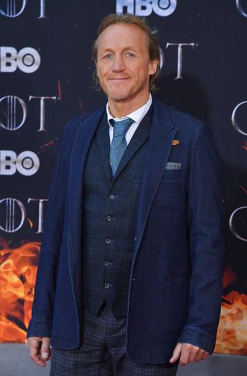 British actor Jerome Flynn arrives for the "Game of Thrones" eighth and final season at Radio City Music Hall on April 3, 2019 in New York city. (Photo by Angela Weiss / AFP)        (Photo credit should read ANGELA WEISS/AFP/Getty Images)