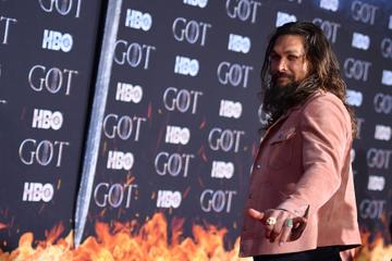 US actor Jason Momoa arrives for the "Game of Thrones" eighth and final season premiere at Radio City Music Hall on April 3, 2019 in New York city. (Photo by Angela Weiss / AFP)        (Photo credit should read ANGELA WEISS/AFP/Getty Images)