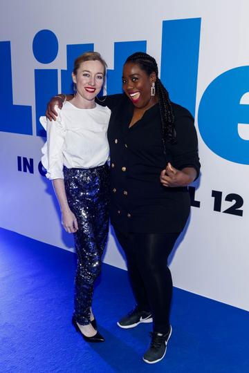 Trudy Hayes and Nadine Reid pictured at a special preview screening of Little at Odeon Point Square, Dublin. Little, starring Girls Trip Regina Hall hits cinemas across Ireland this Friday April 12th. Picture Andres Poveda